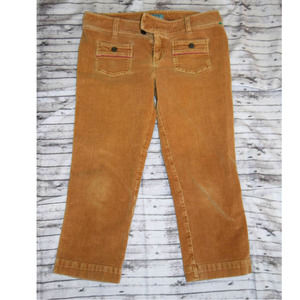 Hollister Company Corduroy Camel Stretch Capris